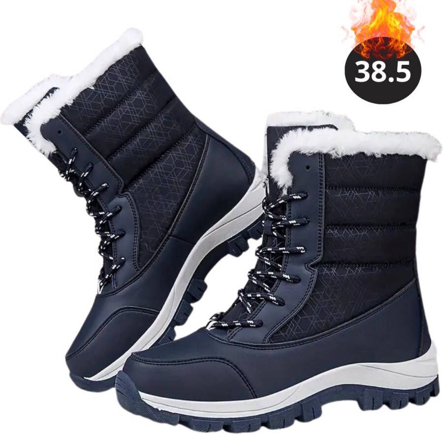 Nivard Snowboots Sneeuwschoenen Sneeuwboots Dames Wintersport Ski Skischoenen Blauw 38.5- Laarzen