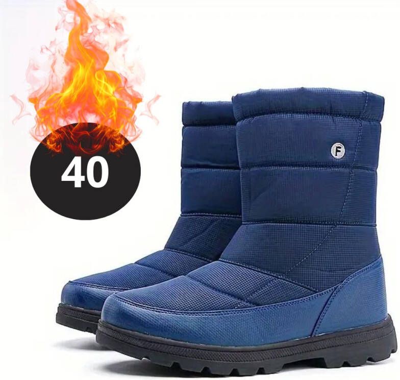 Nivard Snowboots Sneeuwschoenen Sneeuwboots Dames Wintersport Ski Skischoenen Blauw Buiten