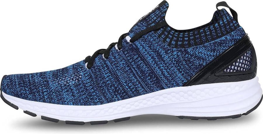 Nivia Arnold 2.0 hardloopschoenen (blauw wit 10 VK 11 VS 44 EU) Voor mannen en jongens Voor hardlopen joggen trainen fitness TPU rubber Comfortabel Kussen Lichtgewicht