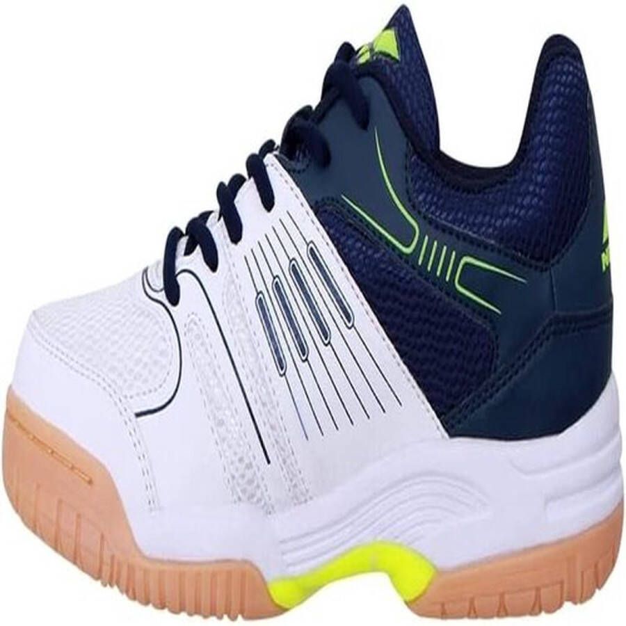 Nivia jongens Gel Verdict Badminton Schoenen Blauw 7 40 EU Materiaal: Mesh Rubber| Voor heren en jongens Lichtgewicht Airculate technologie Goede ventilatie en zweetabsorptie Flexibel Betere pasvorm en comfort