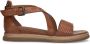 No Stress Dames Cognac leren sandalen - Thumbnail 6