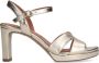 No Stress Dames PRE ORDER Gouden leren sandalen met hak - Thumbnail 2