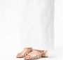 No Stress Dames PRE ORDER Gouden leren sandalen met hak - Thumbnail 2