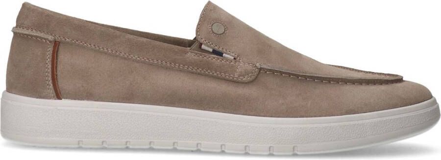 No Stress Heren Beige suède loafers