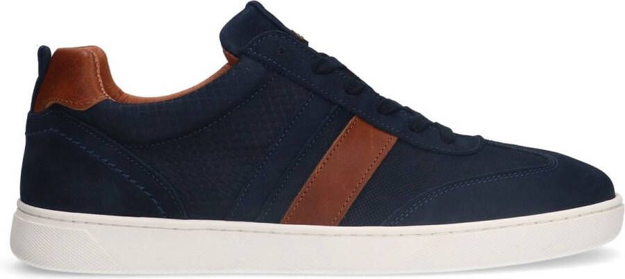 No Stress Heren Blauwe nubuck sneakers