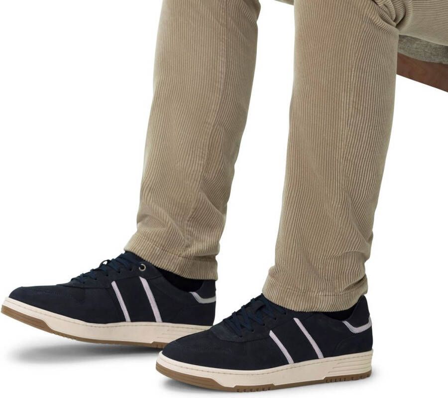 No Stress Heren Navy nubuck sneakers