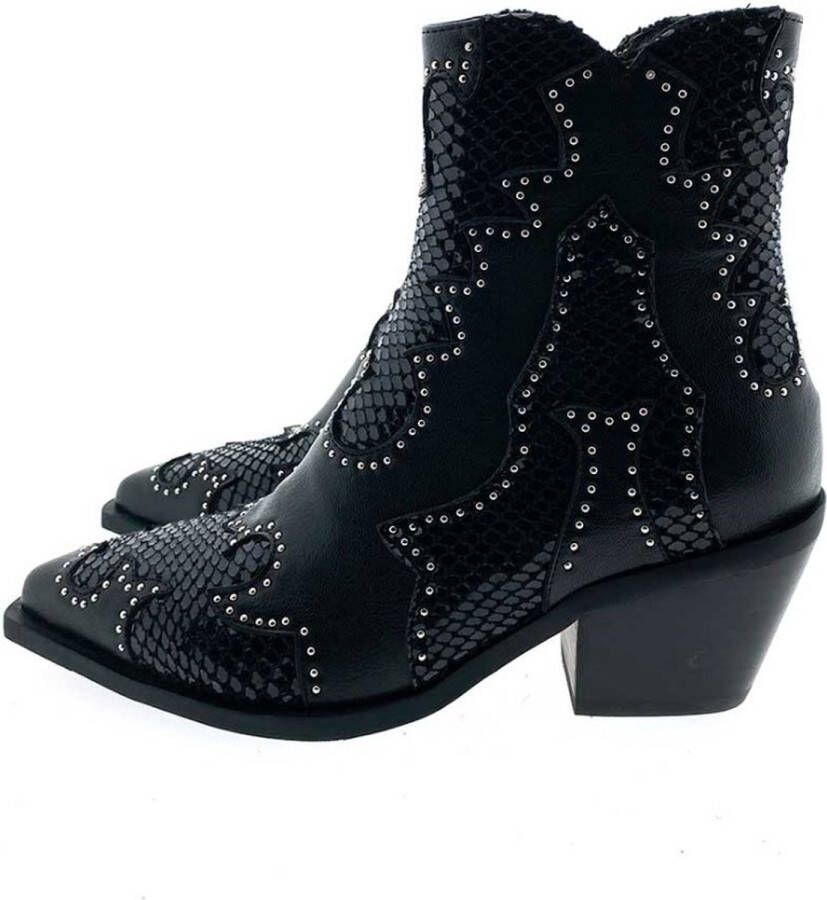 Noa Harmon 008867 Enkellaarsjes Enkelboots met rits Dames Zwart