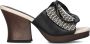 Noa Harmon Slippers Slides Dames 9660 Zwart wit - Thumbnail 8