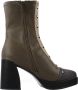 Noa Harmon Platform Heeled Boots Green Dames - Thumbnail 1