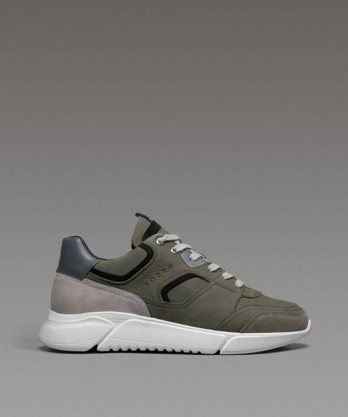 Noë Tozen.studio Minato Fuyi Grey Heren Sneakers