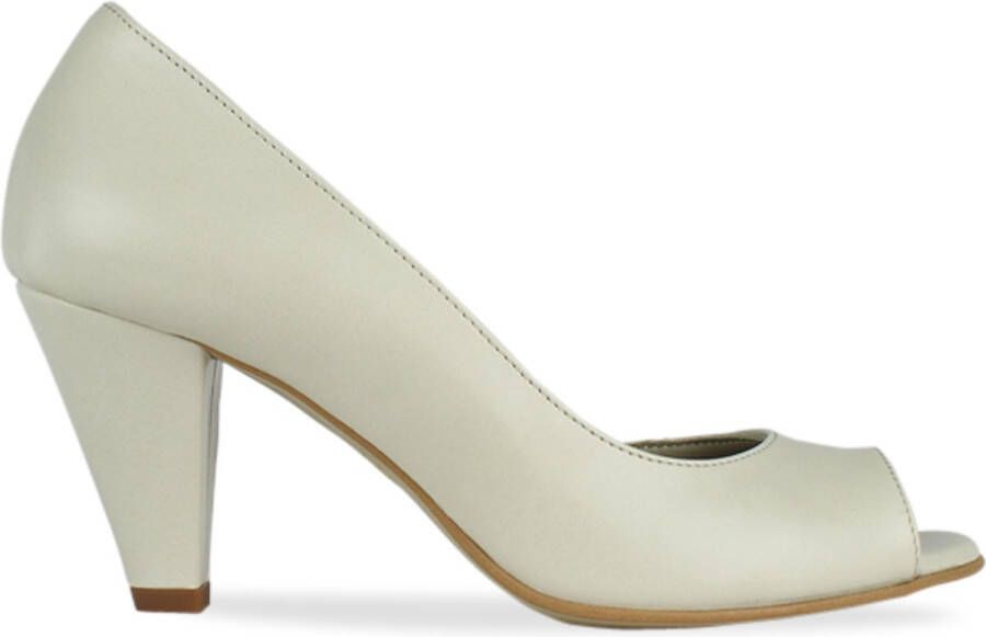 Noë Shoes Nicolina Peeptoe Cream