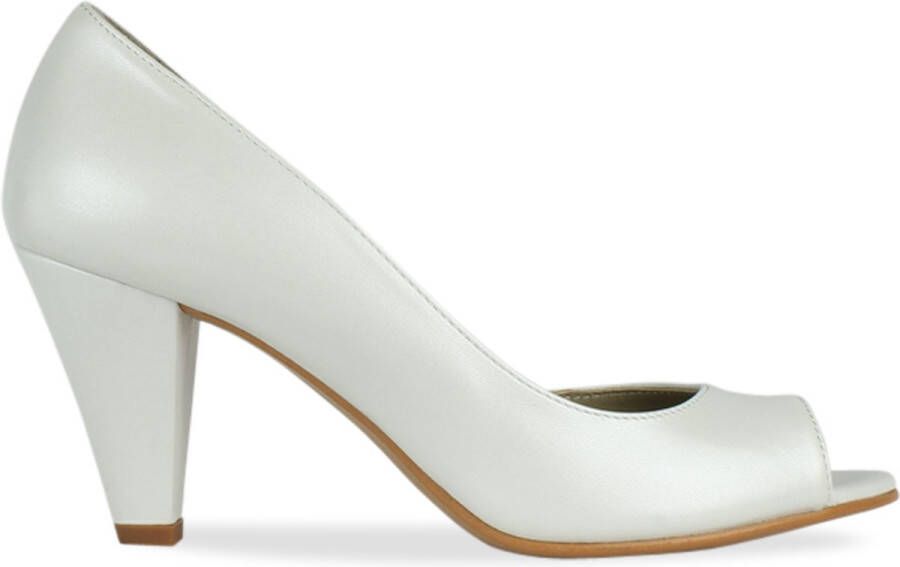 Noë Shoes Nicolina Peeptoe Ivory