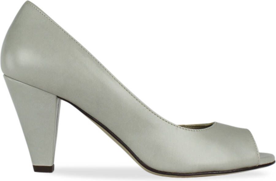 Noë Shoes Nicolina Peeptoe Light Grey