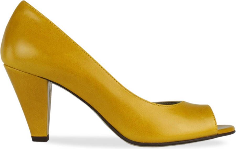 Noë Shoes Nicolina Peeptoe Mustard