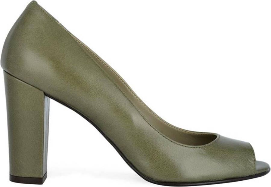 Noë Shoes Nicoline Peeptoe Army