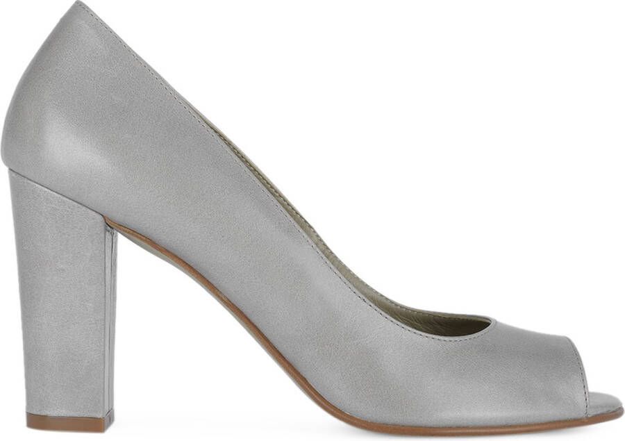 Noë Shoes Nicoline Peeptoe Light Grey