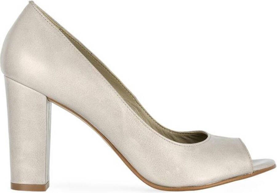 Noë Shoes Nicoline Peeptoe Light Grey