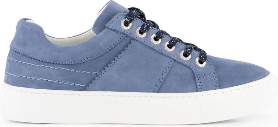 NoGRZ J.Herrera Leren Dames sneakers Veterschoenen Blauw Leer