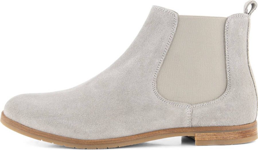 NoGRZ J.Zocher Dames Suede leren Chelsea boot Enkellaarsjes Grijs Leer