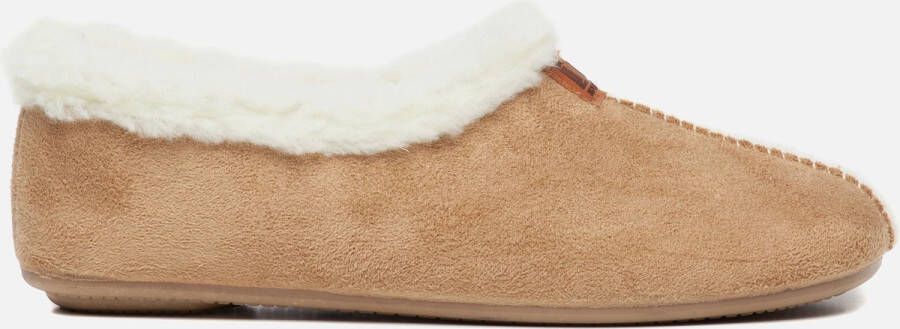 Nortenas Pantoffels Dames Sloffen Leer met voering Beige