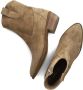 Notre-V 08-180 Enkellaarsjes Enkelboots met rits Dames Camel - Thumbnail 2