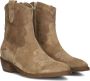 Notre-V 08-180 Enkellaarsjes Enkelboots met rits Dames Camel - Thumbnail 8