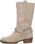 Notre-V 08-464 Enkellaarsjes Enkelboots met rits Dames Beige - Thumbnail 8