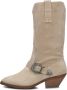 Notre-V 08-480 Cowboylaarzen Western Laarzen Dames Beige - Thumbnail 2