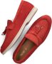 Notre-V 179 Loafers Nubuck Instapper Dames Rood - Thumbnail 11