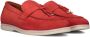 Notre-V 179 Loafers Nubuck Instapper Dames Rood - Thumbnail 9