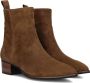 Notre-V 3221 Enkellaarsjes Enkelboots met rits Dames Cognac - Thumbnail 8