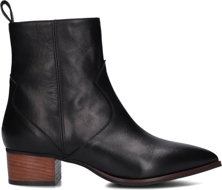 Notre-V 3231 Enkellaarsjes Enkelboots met rits Dames Zwart