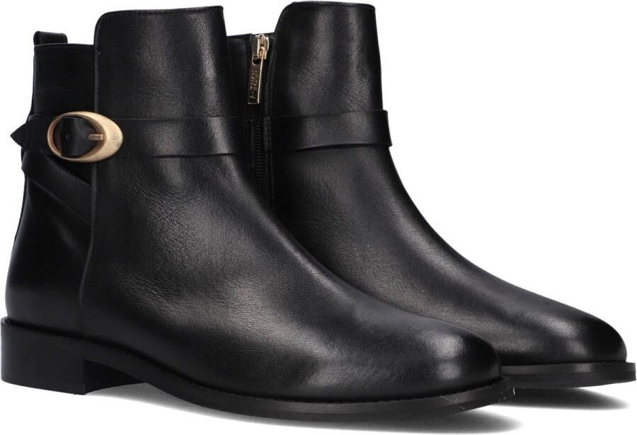 Notre-V 3262 Enkellaarsjes Enkelboots met rits Dames Zwart