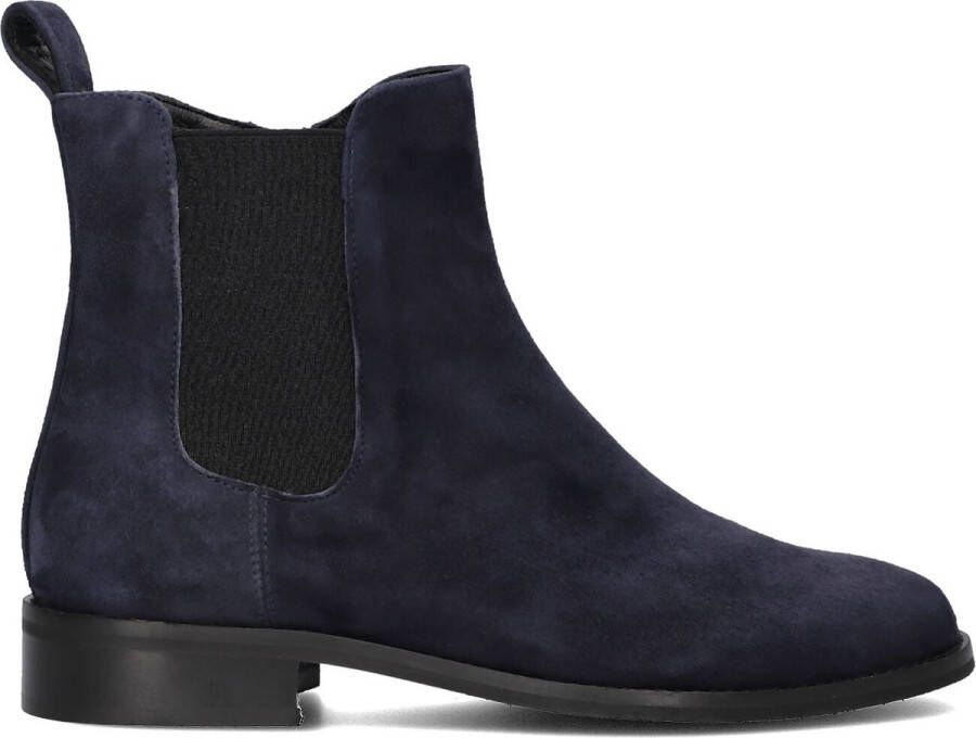 Notre-V 3422 Enkellaarsjes Enkelboots met rits Dames Blauw