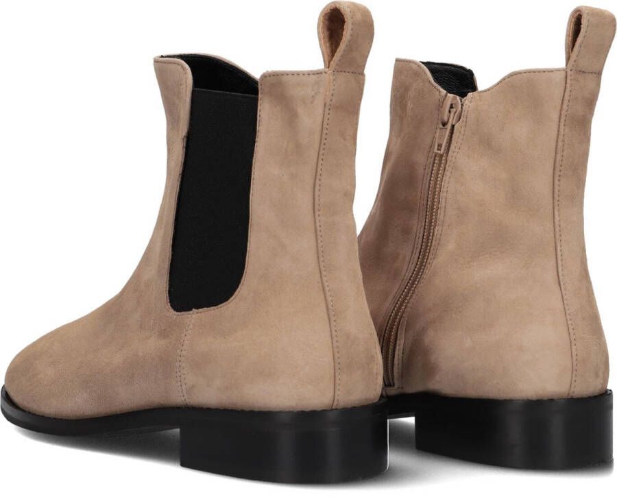 Notre-V 3422 Enkellaarsjes Enkelboots met rits Dames Taupe