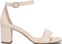 Notre-v Beige Suède Sandalen met Blokhak Beige Dames - Thumbnail 2