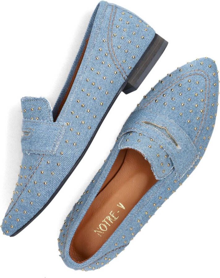 Notre-V 4625 Loafers Instappers Dames Blauw