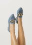 Notre-V 4638 Loafers Instappers Dames Blauw - Thumbnail 8