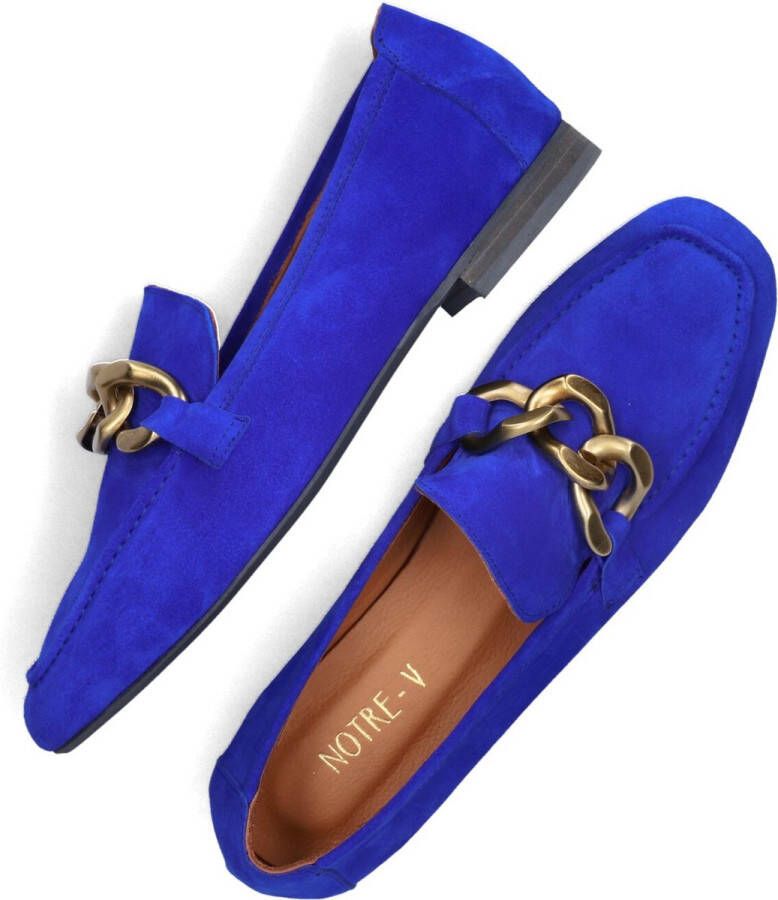 Notre-V 6114 Loafers Instappers Dames Blauw