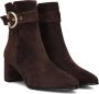 Notre-V 8552 Enkellaarsjes Enkelboots met rits Dames Bruin - Thumbnail 2