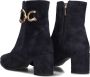 Notre-V 8558 Enkellaarsjes Enkelboots met rits Dames Blauw - Thumbnail 7