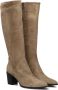 Notre-v Taupe Suede Hoge Hak Laarzen Beige Dames - Thumbnail 2