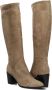 Notre-v Taupe Suede Hoge Hak Laarzen Beige Dames - Thumbnail 2