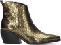 Notre-V Ar201 Enkellaarsjes Enkelboots met rits Dames Goud - Thumbnail 2