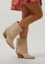 Notre-v Beige Suède Western Enkellaarzen Beige Dames - Thumbnail 2