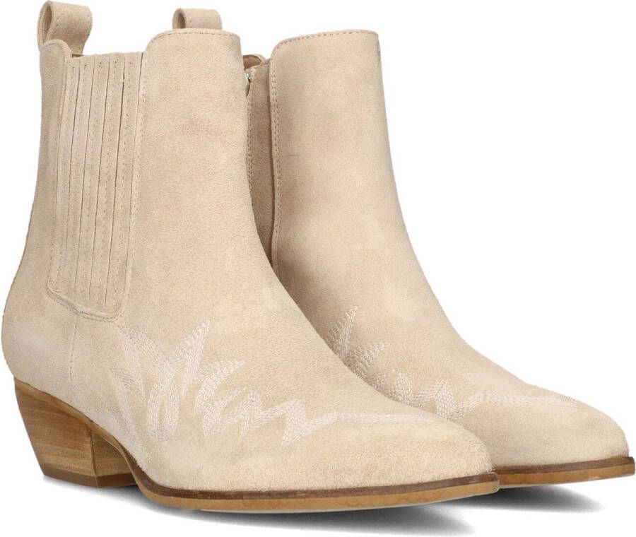 Notre-V As181r Enkellaarsjes Enkelboots met rits Dames Beige