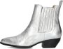 Notre-V As181r Enkellaarsjes Enkelboots met rits Dames Zilver - Thumbnail 2