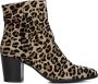 Notre-V At 156 Enkellaarsjes Enkelboots met rits Dames Beige - Thumbnail 2