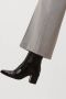 Notre-V At 156 Enkellaarsjes Enkelboots met rits Dames Zwart - Thumbnail 2