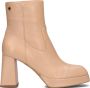 Notre-V Notre V Ao132 Enkellaarsjes Enkelboots met rits Dames Beige - Thumbnail 2